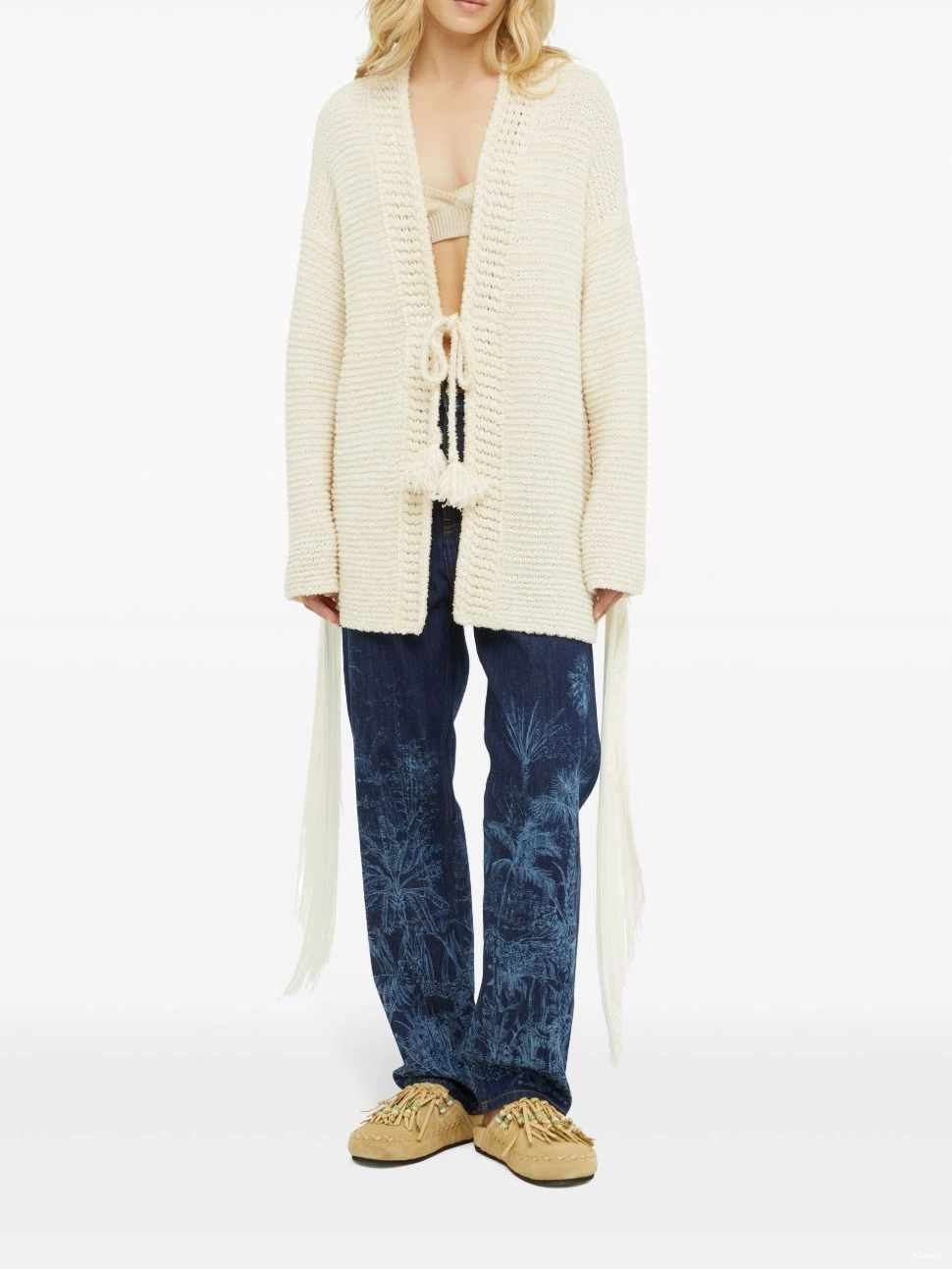 Affordable Women Bright Alanui cardigan Hues fringed 0713